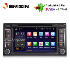 Erisin ES4856T 7″ Android 9.0 Car Stereo GPS Wifi TPMS Sat Nav DVD DAB+ For VW T5 Multivan Touareg