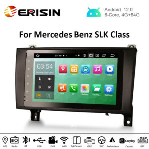 Erisin ES8184S 8″ Android 12.0 Auto Multimedia System Radio Stereo For Mercedes-Benz SLK Class R171 W17 CarPlay & Auto G