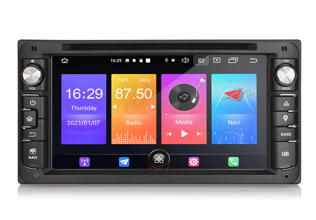 Erisin ES2793C 6.95″ Android 12.0 Car DVD GPS DAB Radio CarPlay Android Auto TPMS DVR System for Toyota Corolla RAV4 Pra