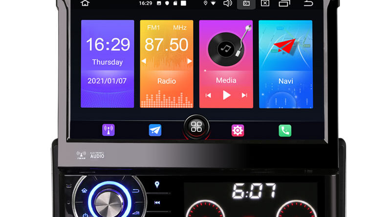 Erisin ES2790U 7inch ISO 1 IDn Universal Unit Android 12.0 Car DVD Player GPS Navigation TPMS BT WiFi DAB Wireless CarPl