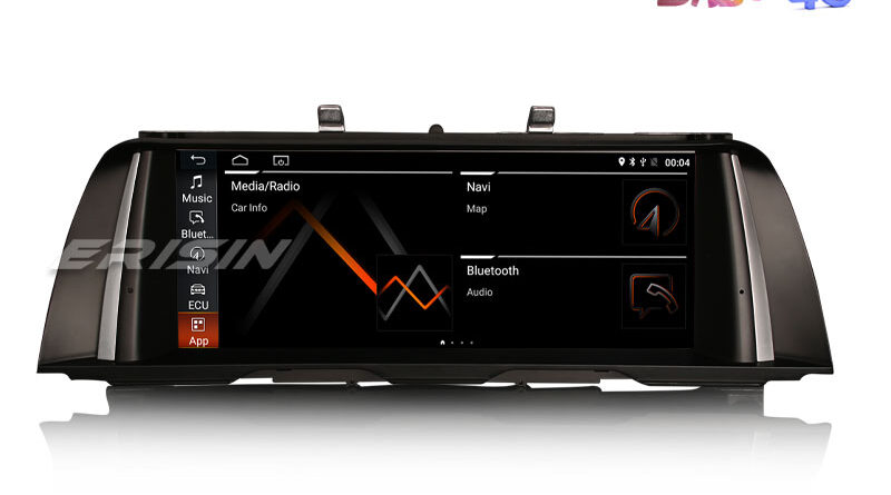 Erisin ES2635B 4-Core Android 10 Car Stereo Head Unit BMW 5 Series F10 F11 With CIC System OEM Radio CD 4G WiFi Bluetoot