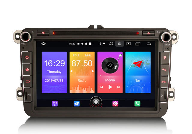 Erisin ES2715V 8″ Android 12.0 VW EOS Golf 5/6 Polo Passat Tiguan T5 Multivan Seat Car Stereo GPS Navi CarPlay DSP DVD D