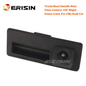 Erisin ES560 Trunk/Boot Handle COMS 2022 Rear View Camera 140° Night Vision Color NTSC For VW/Audi