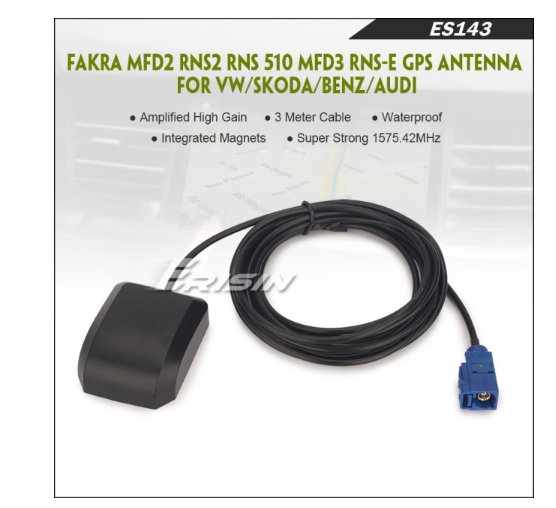 ES143 FAKRA MFD2 RNS2 RNS 510 MFD3 RNSE GPS ANTENNA FOR VW/SKODA/BENZ/AUDI Erisinworldwide