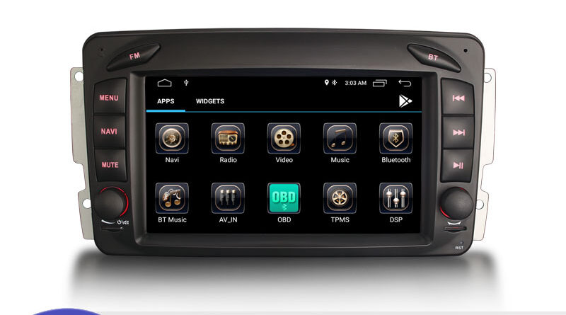 Erisin ES3179C 7″ Android 14.0 Car Multimedia Player For Mercedes Benz CLK C-Class G-Class Viano & Vito GPS WiFi 4G CarP