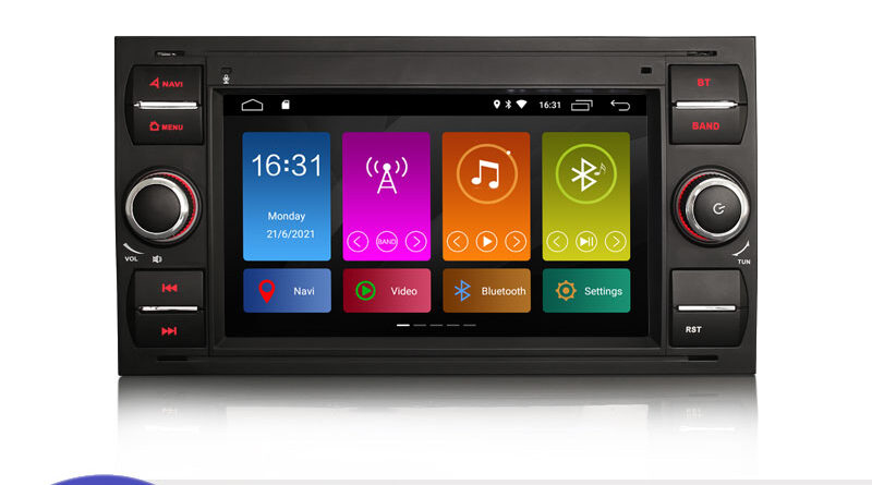 Erisin ES3131FB 7″ Android 12.0 Car Stereo GPS FORD Fiesta Fusion Kuga Focus WiFi 4G CarPlay DSP TPMS DVR DAB+ OBD