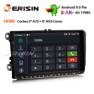 Erisin ES6291V 9″ Android 9.0 Car Stereo For VW Passat Golf Touran Polo MK5 Jetta Seat GPS Sat Navi DAB+ OPS