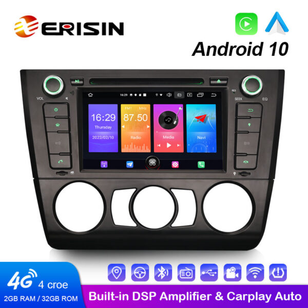 CD Bluetooth CarPlay OBD2 TNT Erisin Android 10 GPS Autoradio pour Porsche Cayenne DAB 