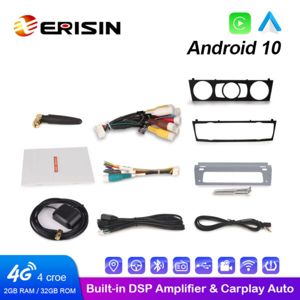 Erisin ES8140B Android 10.0 Autoradio DAB+GPS DSP CarPlay OBD DVD