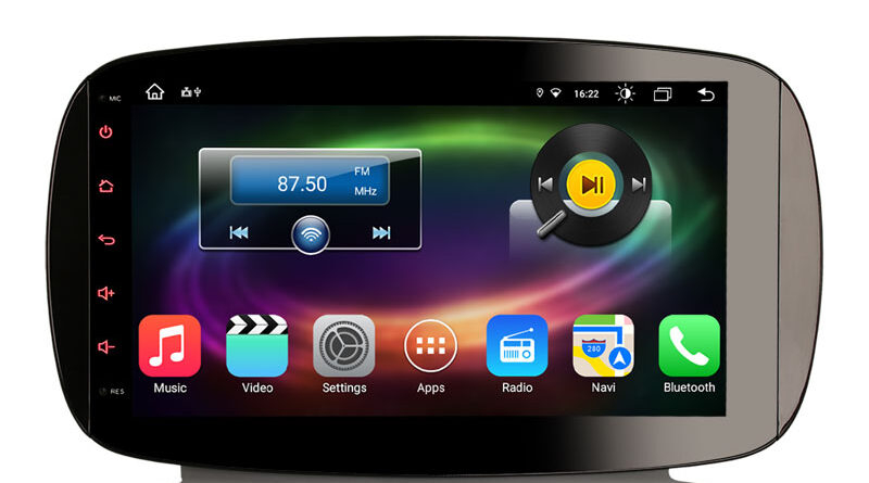 Erisin ES8699S 9″ Android 12.0 Car Media Player CarPlay & Auto 4G WiFi DSP Stereo GPS For Mercedes-Benz SMART 2016 2017