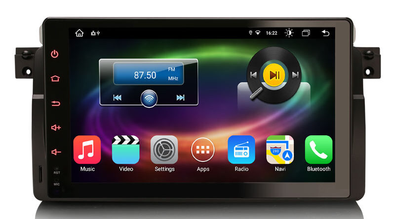 Erisin ES8696B 9″ Android 11.0 Auto Radio Car Multimedia Player Built-in 4G WiFi CarPlay & Auto GPS System For BMW E46 M