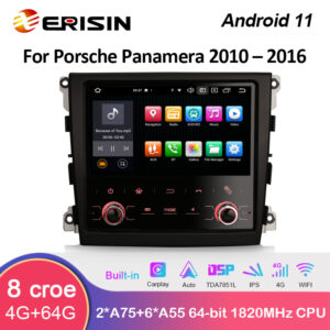 ES8561P IPS Android 11.0 Car Multimedia GPS Radio For Porsche Panamera Wireless Apple CarPlay and Android Auto DSP SIM 4G Module
