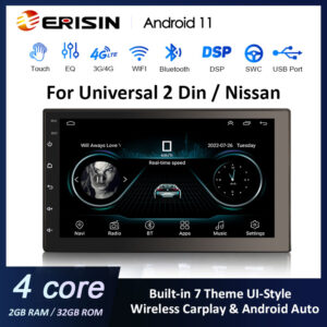 Single Din Car Radio Android 9.0 OS Pie Car Stereo with 7'' Capacitive  Touch Screen in Dash GPS Navigation Headunit 1Din Bluetooth Video Player  Detachable Face Panel/SWC/WiFi/AM FM Radio/Screen Mirror : 