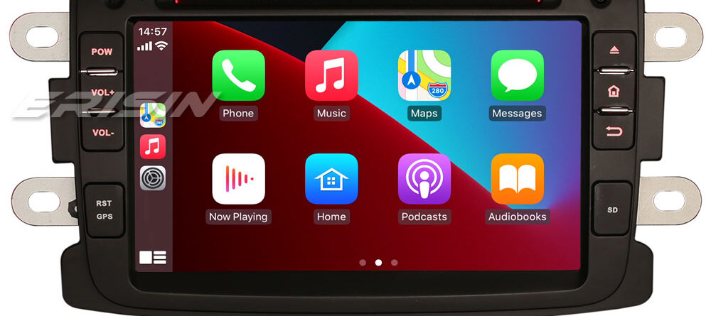 Erisin ES8973D IPS Android 14.0 Car Stereo GPS Radio DVD SWC For Renault Dacia Duster Logan Sandero Lodgy Dokker DSP Aut