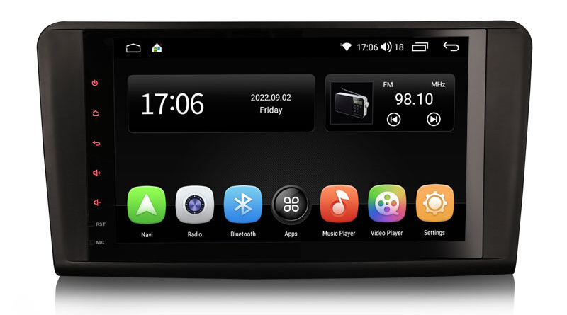 ES4194L 9″ Android 14.0 Car Stereo GPS Radio For Mercedes Benz ML Class W164 GL Class X164 Wireless CarPlay & Auto Radio