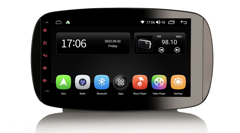 ES4199S 9″ Android 14.0 Car Stereo GPS Radio For Mercedes-Benz SMART Wireless CarPlay & Auto Radio GPS DVR DSP Bluetooth
