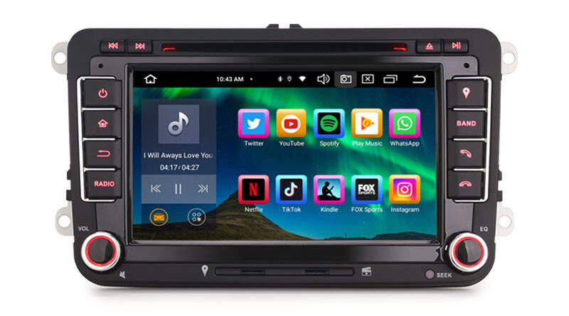 Erisin ES8548V 7″ DSP Android 16.0 Car Stereo CarPlay & Auto GPS 4G DAB+ for VW Golf Passat Tiguan Polo Eos Seat Skoda S