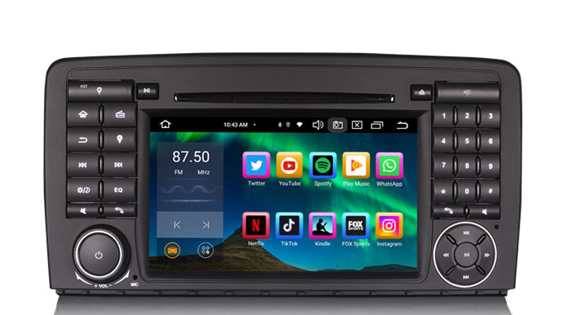 Erisin ES8581R 7″ DSP Android 16 Car DVD CarPlay Auto GPS For Mercedes Benz R-Class W251 R280/R300/R320/R350/R500/R63 AM