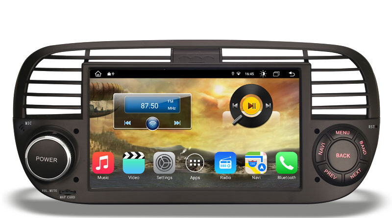 Erisin ES8650FB 7″ Android 12.0 Car Multimedia Player Built-in 4G SIM Slot WiFi CarPlay & Auto Radio GPS System For Fiat
