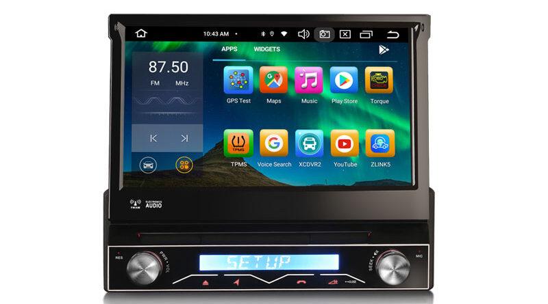 Erisin ES8588U 7″ IPS Screen Android 16.0 Universal 1 Din Car DVD GPS Player 4G LTE DAB+ CarPlay Auto Radio STMicroelect