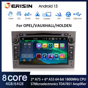 Erisin ES8560PG 7" IPS Android 13 Autoradio GPS Wireless CarPlay WiFi DAB+ Bluetooth OBD DSP Android Auto DTV For Opel Astra Combo Signum Corsa