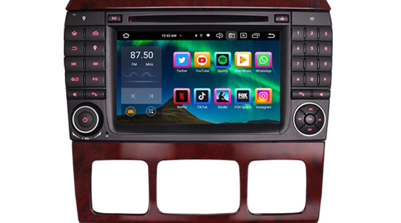 Erisin ES8582S 7″ DSP Android 16.0 Car DVD CarPlay & Auto GPS 4G DAB+ for Mercedes Benz S-Class W220 CL-Class W215 Stere