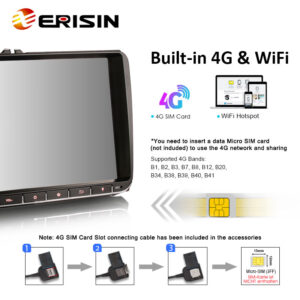 Erisin ES8528V 8-Core Android 16 DAB+ Autoradio GPS Wireless CarPlay Stereo SWC DTV DSP For VW Passat Polo Golf 5/6 Jett