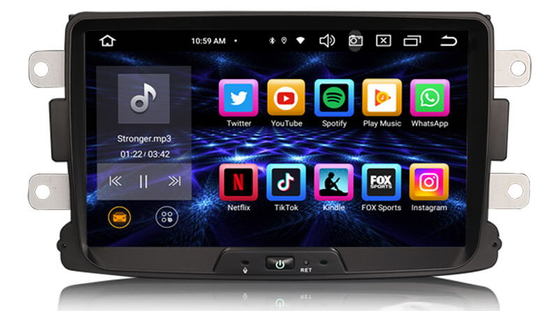 Erisin ES8529D 8″ A007 Android 14.0 Car Radio For Renault Dacia Duster Logan Sandero Dokker DSP CarPlay & Auto GPS TPMS