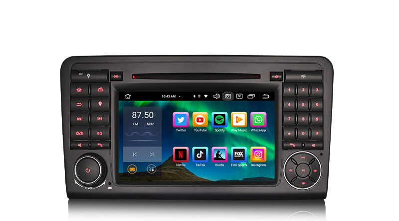 Erisin ES8583L 7″ Android 16.0 Car DVD Player GPS For Mercedes Benz ML-Class W164 GL-Class X164 CarPlay Auto Radio DSP I