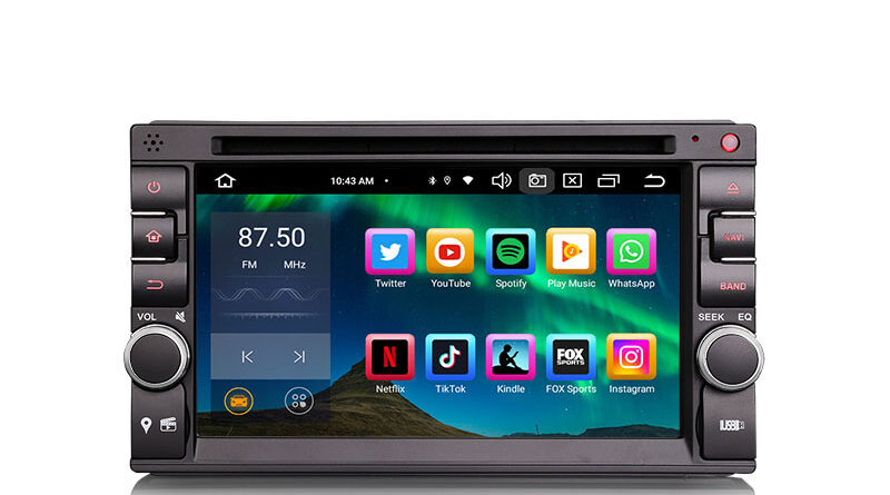 Erisin ES8536U 6.2″ IPS Universal 2 Din Android 16.0 Car Radio Wireless CarPlay & Auto GPS 4G DAB+ DSP DVD Player For Ni
