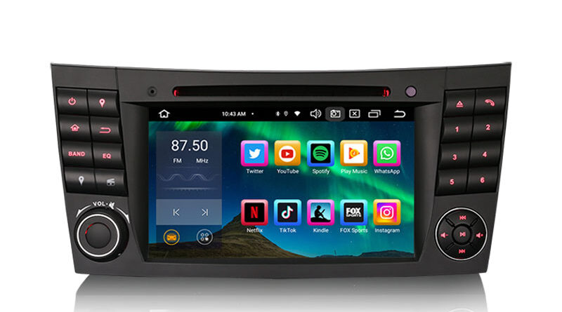 Erisin ES8580E 7″ IPS Android 16.0 Car DVD Player DSP CarPlay & Auto GPS For Mercedes Benz E-Class W211 CLS W219 Stereo