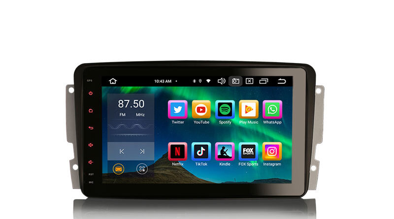 Erisin ES8587C Android 16 IPS Autoradio GPS Wireless CarPlay Stereo For Mercedes Benz G-Class W463 C-Class W203 S203 Via