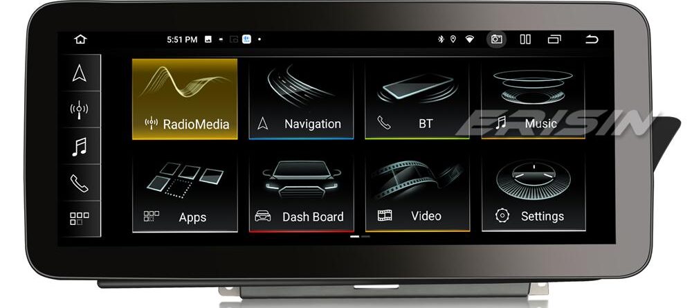 Erisin ES4674HR 12.3″ Right-Hand-Drive Android 14 Car Stereo GPS For Audi A4/A5/B8/S4/S5 High Configuration CarPlay Auto