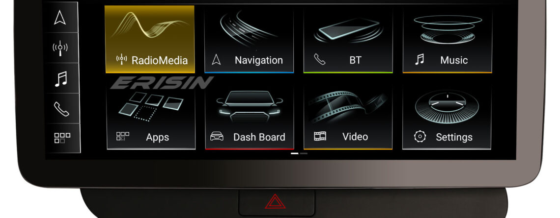 Erisin ES4675QL 12.3″ IPS Android 14.0 Car Screen Stereo For Audi Q5 (2009-2016) GPS DSP Carplay Auto Radio 4G LTE 8G 12