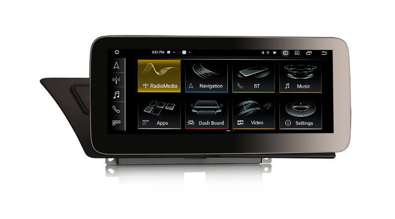 ES3874HL 10.25 Android 14.0 Car Stereo Screen Upgrade For Audi A4 S4 RS4 A5 S5 RS5 High Configuration 4G LTE Slot Dual W