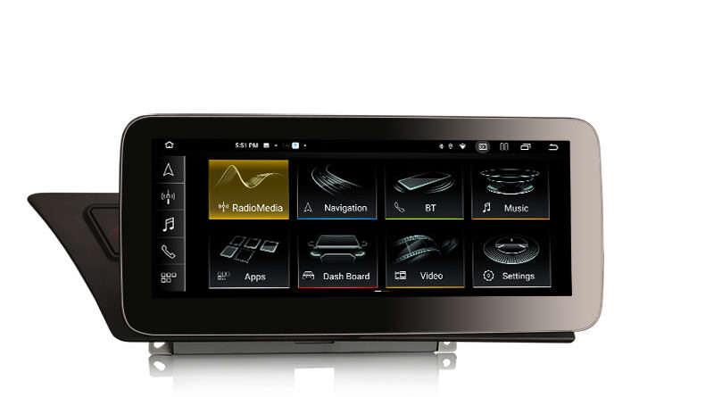 ES3874AL Android 14.0 Car Stereo Screen For Audi B8 A4 S4 RS4 A5 S5 RS5 Low Configuration 4G LTE Slot Dual WiFi CarPlay