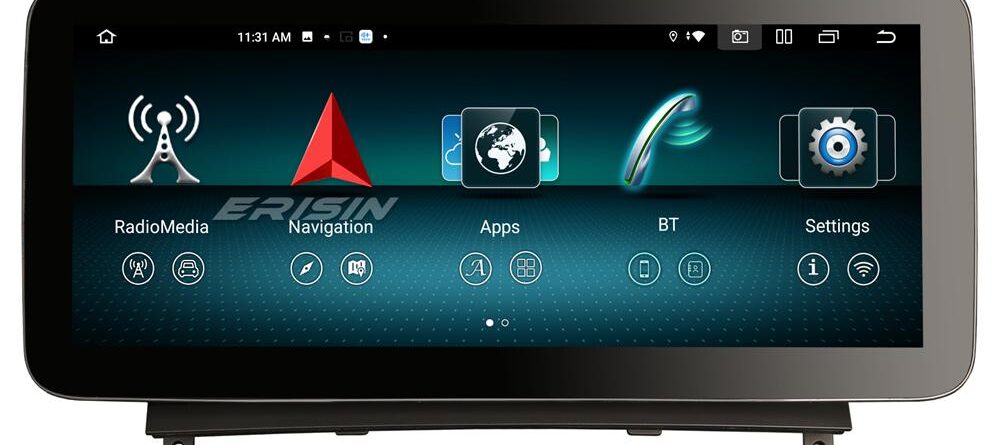 Erisin ES46C40 8 Core 128G Android 14 Car Stereo GPS Mercedes-Benz C-Class W204 S204 2008-2010 with NTG 4.0 CarPlay Auto