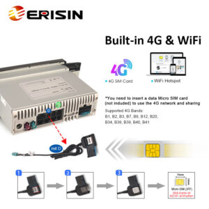 ES8923L 7″ IPS Screen Android 14.0 Car Stereo GPS SatNav Radio Fiat Punto Linea DSP 4G LTE Wireless CarPlay Auto Bluetoo