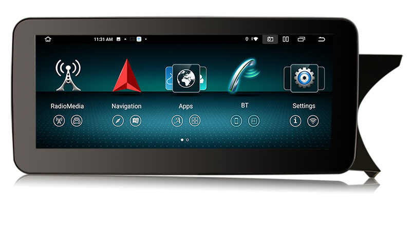 Erisin ES38C45R Right-Hand Drive IPS Android 14 Car Stereo GPS For Mercedes-Benz C-Class W204 S204 NTG 4.5 System Carpla