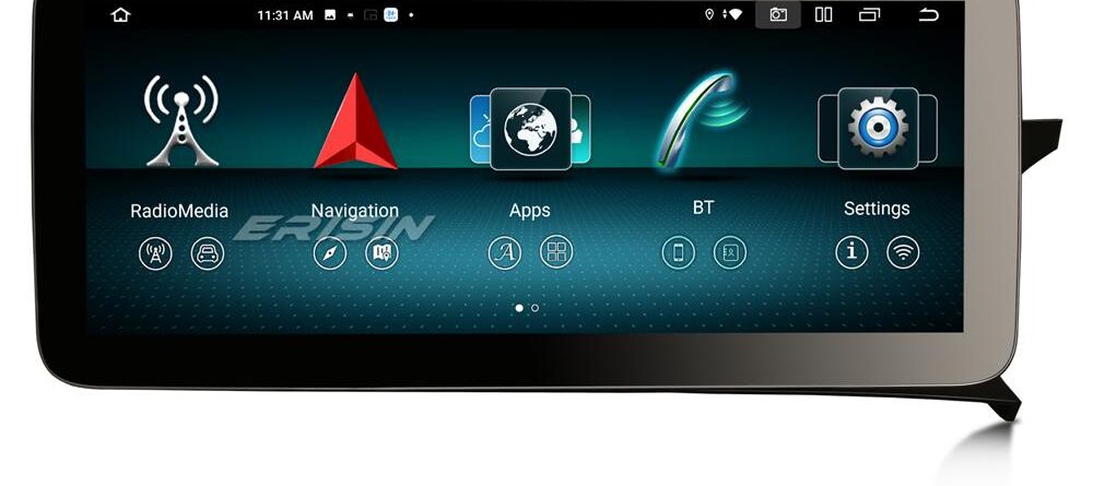 Erisin ES46C45R Right-Hand-Drive Android 14.0 Car GPS For Mercedes-Benz C-Class W204 S204 2011-2014 NTG 4.5 System WiFi