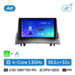 Erisin ES8936M 7" Android 13.0 Car Stereo For Renault Megane II Radio CarPlay Android Auto 4G BT5.0 IPS DSP GPS Canbus Split-Screen