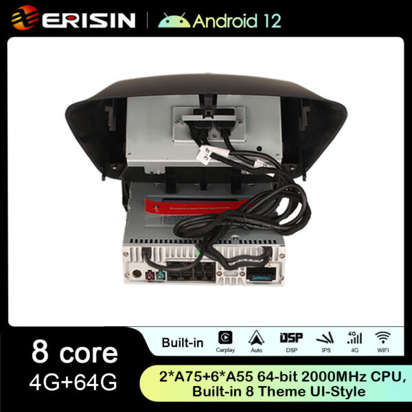 Erisin ES8937M 7 IPS Screen Android 12.0 Car Stereo GPS SatNav Radio For  Renault Fluence Megane 3 DSP 4G LTE Wireless CarPlay Auto Bluetooth