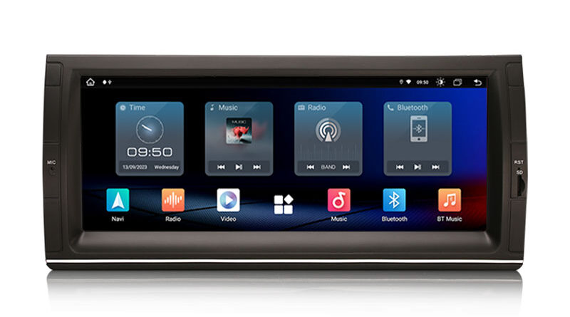 Erisin ES8925B 10.25″ IPS Screen Android 14.0 Car Stereo GPS SatNav Radio For BMW X5 E53 DSP 4G LTE Wireless CarPlay Aut