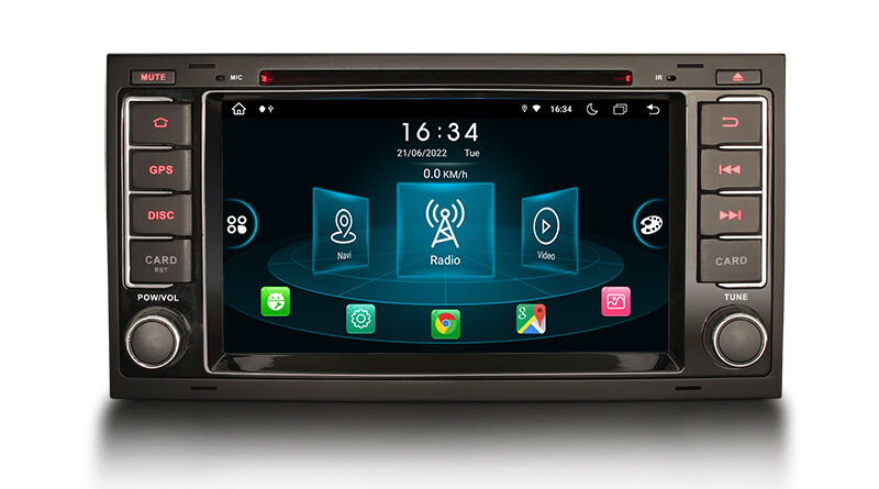 ES8906T 7″ IPS Screen Android 14.0 Car Stereo GPS SatNav Radio For VW TOUAREG T5 Multivan DSP 4G LTE Wireless CarPlay Au