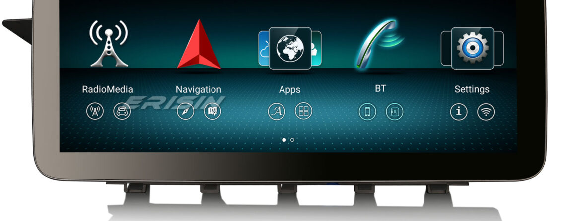 Erisin ES46GK40L Android 14 Autoradio GPS Stereo For Mercedes Benz GLK Class X204 NTG 4.0 System APS CarPlay Android Aut