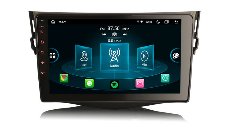 Erisin ES8934R 8-core 9″ Android 14 Autoradio GPS CarPlay WiFi DAB+ Navi IPS DSP For TOYOTA RAV4 Car Stereo BT5.0 4G RDS