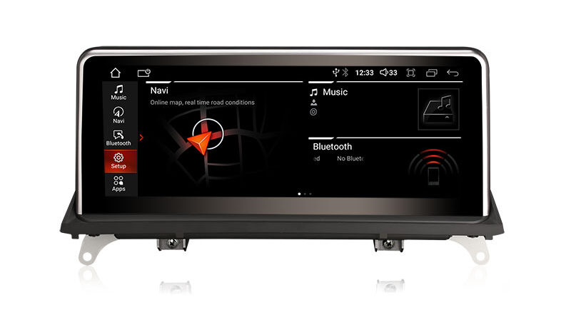 Erisin ES3370C HD 2K IPS Qualcomm Snapdragon Android 14 Car Stereo for BMW X5 E70 X6 E71 CCC GPS Satnav Bluetooth 5.0 Ca