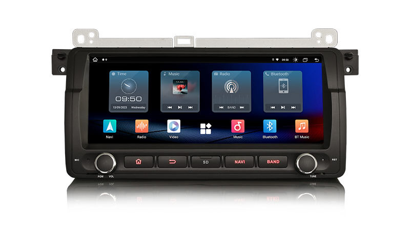 Erisin ES8988B 8.8″ BMW E46 M3 Rover 75 Android 14.0 Car Stereo CarPlay & Auto Radio GPS 4G DAB+ DSP Canbus IPS Screen