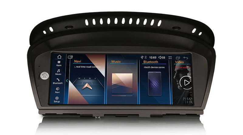 Erisin ES3360C Qualcomm Snapdragon Android 14 Car Stereo for BMW CCC E90 E91 E92 E93 E60 E61 E63 E64 GPS Satnav BT5.0 Ca