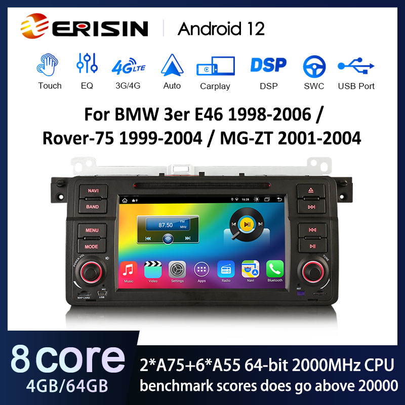 AUTOTOP 8.8 1 Din Android 10.0 Car Radio For BMW E46 M3 Rover 75